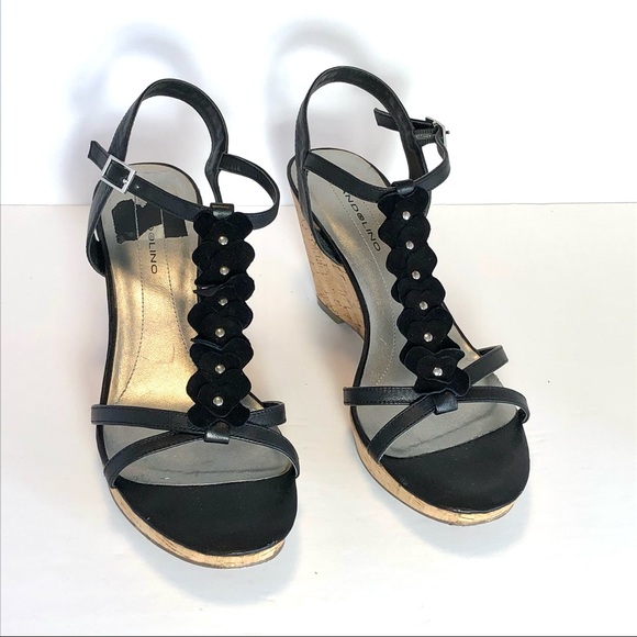 ⭐️ Bandolino Women's Ninette Leather Wedge Sandals 10 - Picture 5 of 15